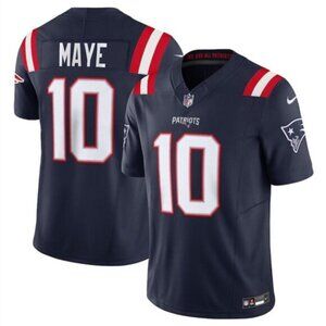 Mens Youths Size Select Drake Maye Navy Vapor Stitched Jersey